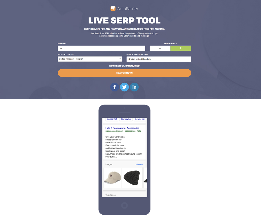 Live SERP Tool