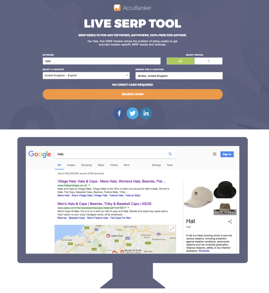 Live SERP Tool - Desktop