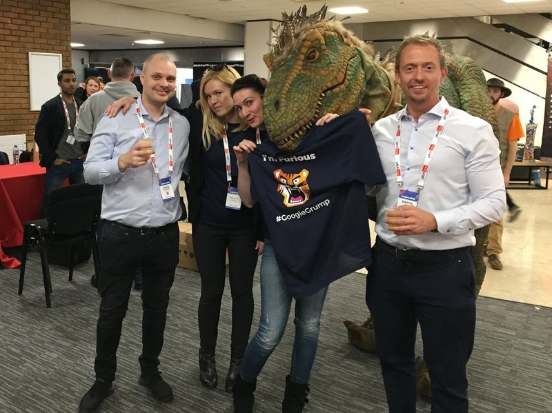 AccuRanker team at BrightonSEO